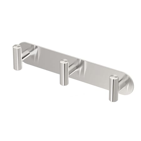 Gatco Latitude II All Modern Décor 11" Triple Robe Hook, Satin Nickel 1296