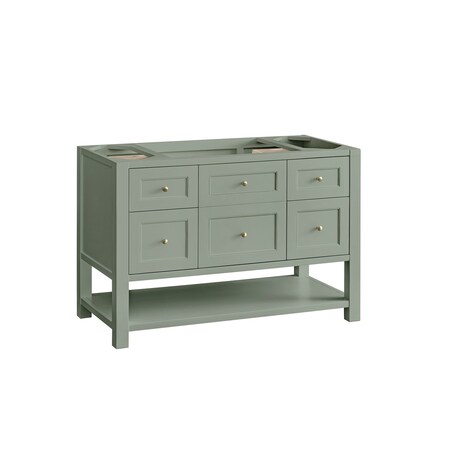 James Martin Vanities Vanity, without top, Smokey Celadon, 47.9 in W x 23.5 in D, 330-V48-M-SC