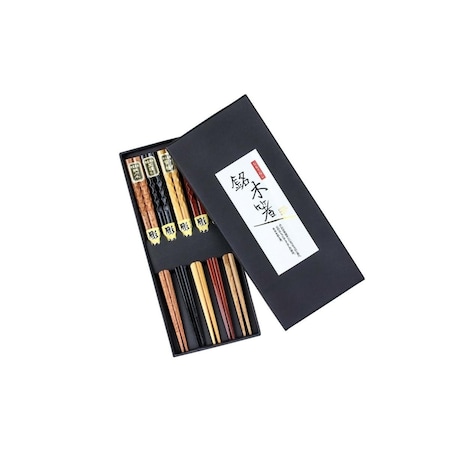 Heim Concept Organic Natural Hardwood Japanese Reusable Wood Chopsticks - Pair of 5 5PCCS-026