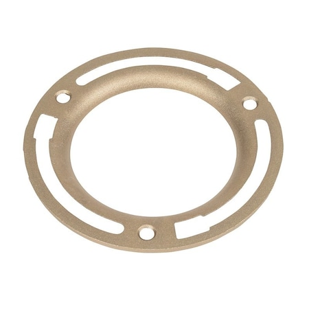 Oatey Replacement Closet Flange Ring, 4 in Connection, Brass, For: 4 in Closet Flanges 43551
