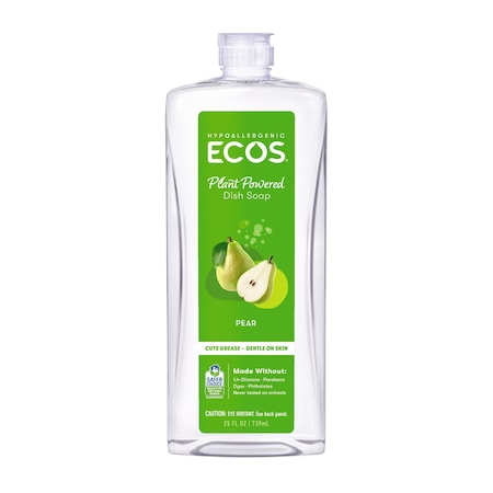Ecos Dishwashing Liquid, Pear, 25 oz., PK6 97206