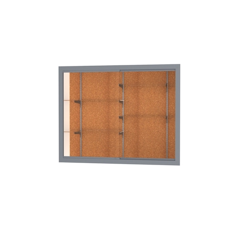 Ghent Recessed Wall Case 60x48x16, Cork 14405-CK-SN