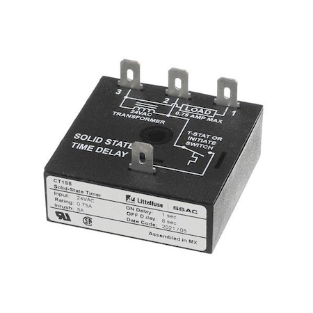 Lennox TIMER DELAY RELAY, ON 1 SEC, OFF 8 SEC,  54G57