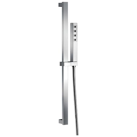 Delta Universal Showering Components H2OKinetic Single-Setting Slide Bar Hand Shower 51567-PR