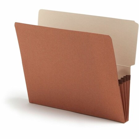 Smead REDROPE DROP-FRONT END TAB FILE POCKETS, 3.5in EXPANSION, LETTER SIZE, REDROPE, 10PK 73624