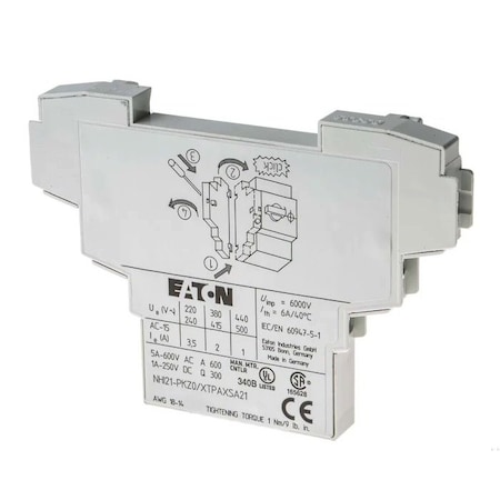 Eaton EatonAuxiliary Contact, 2NO-1NC contact configuration, 5PK XTPAXSA21