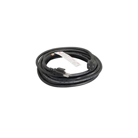 Cable Wholesale Outdoor Power Extension Cord, SJTW 12 AWG, 3C, 15Amp/125V, UL, 50 feet, UL, Black 10W4-62250