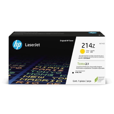 Hp 214Z Yellow Original LaserJet Toner Crtg, 26,000 Yield W2142Z