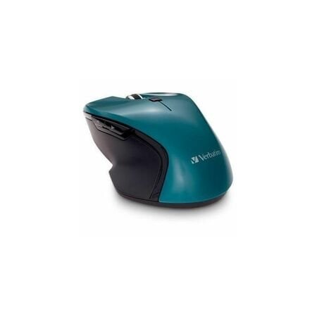 Verbatim Mouse - Blue LED/Optical - Wireless - Radio Frequency - 2.40 GHz - Teal - USB Type C - 1600 dpi - 70247