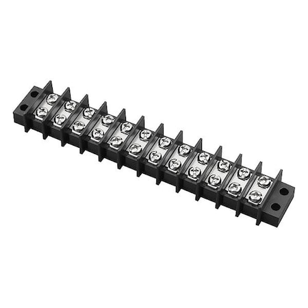 Ideal BarrierTerminalStrip, 25A, 12AWGMax, 300V 89-412