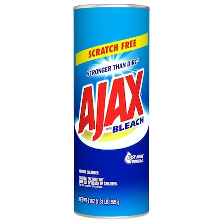 Ajax Powder Cleanser, 21 oz, Solid, Bleach, White 61034403