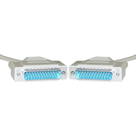 Cable Wholesale Serial Cable, DB25 Male, RS-232, 1:1, 3 foot 10D3-01103