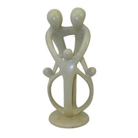 Smolart Natural Soapstone Family Sculpture- 2 Parents - 3 Children ksa003_2P3C_602012
