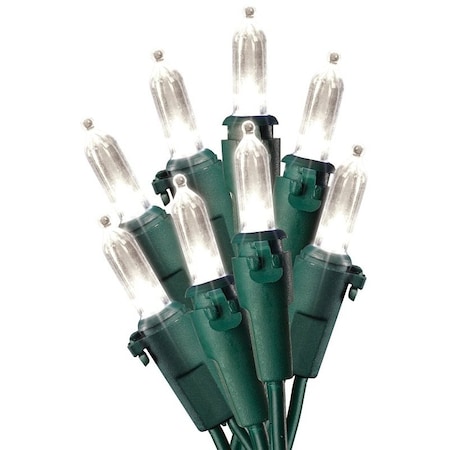 Hometown Holidays Light Set, Christmas, 120 V, 4.8 W, 50-Lamp, LED Lamp, Green Lamp, 13.58 ft L U12E745B