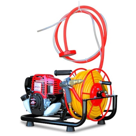Tomahawk Power 1.3HP Skid Sprayer Barrel Mount Honda GX35 100ft Hose 500 PSI Pump TBS500