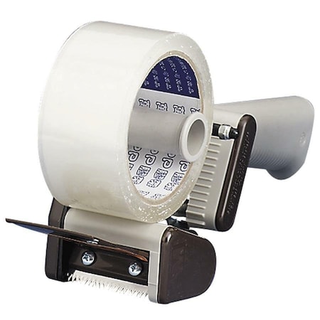 Scotch Tape Dispenser, 2 in Max. Tape Width. 5 1/6 in Tape Core Dia, Pistol, Plastic, Tan H150