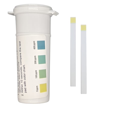 Bartovation "Fast Formula" Quaternary Ammonium (QAC, Multi Quat) Test Strips, 0-400 ppm [Vial of 50 Strips] PQT02V50