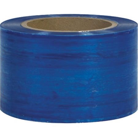 Partners Brand Bundling Stretch Film, 3x80 Gx1000ft, PK18, 3" W x 1000 ft. L, 80 ga., Cast Style, Blue TNB303BLUE