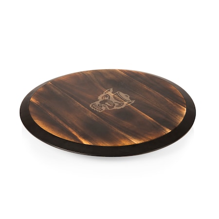 Picnic Time Family Of Brands NC State Wolfpack - Lazy Susan Serving Tray, Fire Acacia Wood 827-18-513-423-0