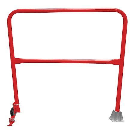 Vestil Steel Dock Safety Swing Gate 4 Ft. Length Red SSG-4-RD