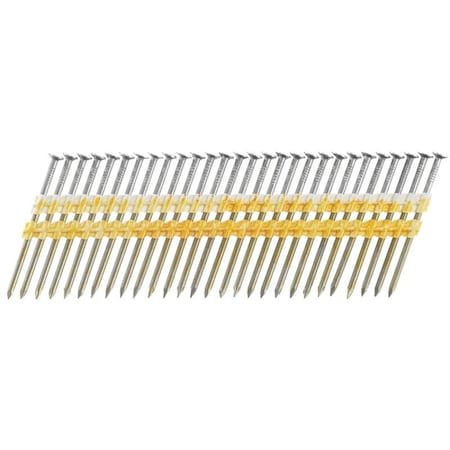 Senco Collated Nail, 2-3/8 in L, Steel, Bright Basic, Full Round Head, Smooth Shank GD24APBSN