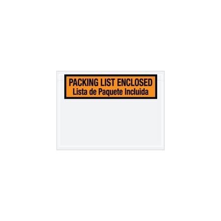 Bubblefast 7 1/2 x 5 1/2'' Bilingual Packing List Envelopes English/Spanish, 1000PK BFPL500
