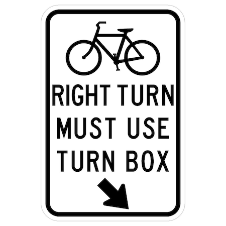 Sign Solutions Usa Traffic Sign, 12 in Width, Aluminum Sign, Vertical Rectangle DUS06DWT1218R9-23bR