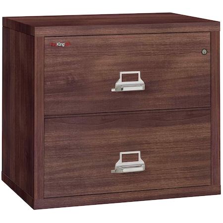 Fireking 2 Drawer, 1 Hr Fire & impact rated, 31" wide lateral Light Walnut 2-3122-CLW