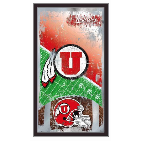 Holland Bar Stool Co Utah 15" x 26" Football Mirror MFtblUtahUn