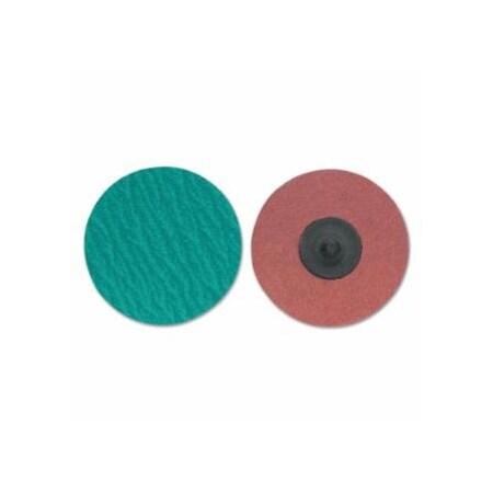 Norton Co ZIRC Plus R801 PowerLock Cloth Discs-Type III, 1 1/2 in Dia., 60 Grit 547-08834167103