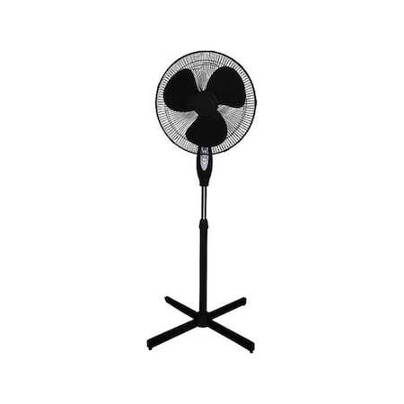Swivel 16 in. Oscillating Stand Fan, Black SW2627042