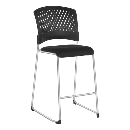 Office Star Products 886 Series Tall Stacking Visitor Chairs, Freeflex Coal 88657C23-30