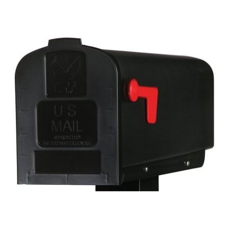 Solar Group BLK Poly Rural Mailbox PL10B0AM