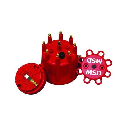 Msd Co. 84335 Distributor Cap And Rotor Kit, Red M46-84335