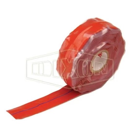 Dixon Fire Jacket Tape, 1 in, Silicon Rubber, Red, Domestic FTH100