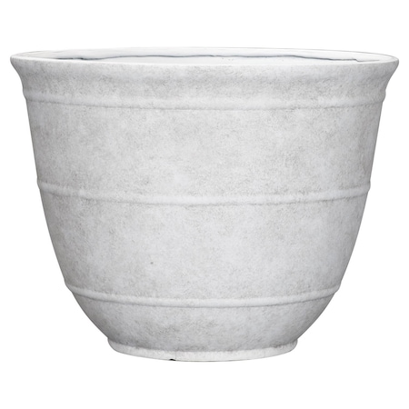 L&G 12 in. H X 16 in. W X 16 in. D X 16 in. D Polyresin Brighton Planter White PVJ6316SWJ