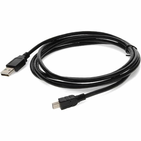 Add-On 6FT USB 2.0 A MALE TO MINI-USB 2.0 B MALE BLACK CABLE USB2MINIUSB6