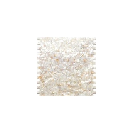 Apollo Tile Shell White 11.3 in x 11.8 in Shell Polished Floor and Wall Mosaic Tile 18.52 sqft/case, 20PK APLSMA88004A
