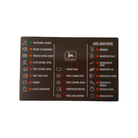 John Deere GRAPHICS PANEL, JOHN DEERE OEM H161112 H161112