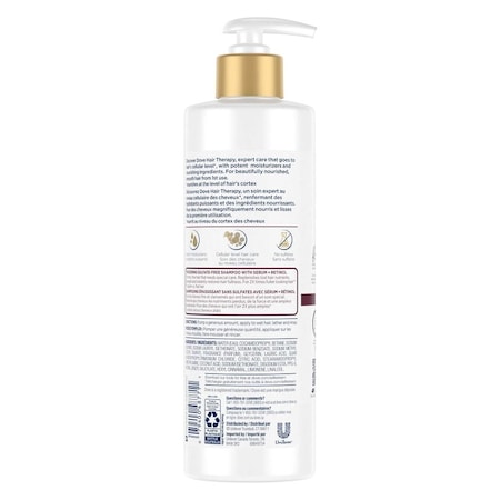 Dove Hair Therapy Strength and Fullness Boost Shampoo, 13.5 Fluid Ounce, 4PK 68642702