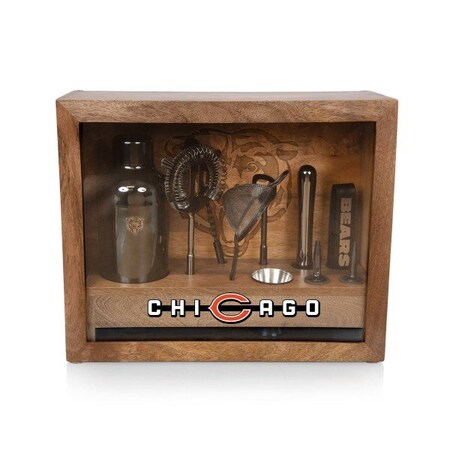 Picnic Time Family Of Brands NFL Chicago Bears - Old Fashioned Bar Set 861-09-511-067-2