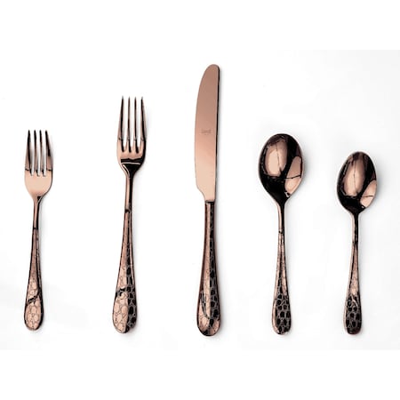 Mepra Coccodrillo Flatware Set - 20 Pieces - Bronze 1098C22020