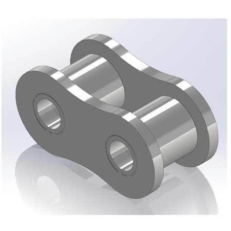 Senqcia Inspire Series SBR 100RL Single Strand Riv Link, 100 chain, 1.25P, 1.69 OAW, 3/8 Pin S-100RL