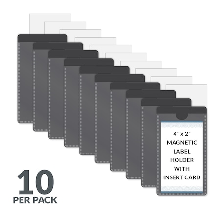 C-Line Products Label Holder, Polypropylene, 4 in H 87700
