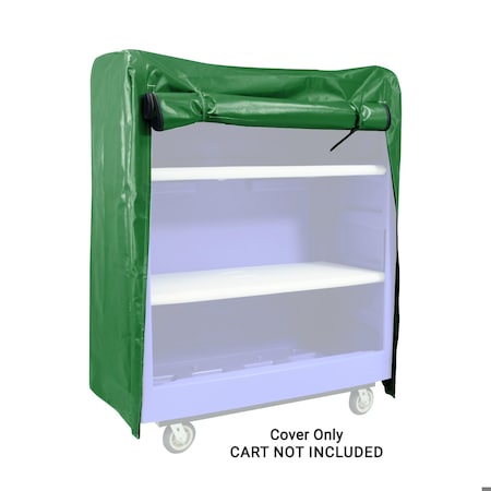 Royal Basket Trucks Vinyl Cover, 61" H, 48" L, Green G48-EEX-BVN