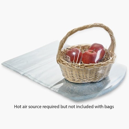 Nashville Wraps Dome Shrink Basket Bags, 16x22, 100PK SB16C