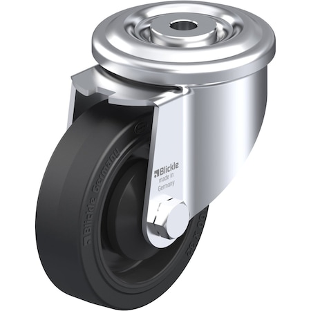 Blickle Kngpn Swvl Cstr, Solid Rubber, 4", 440 lb. LKR-POEV 100KA