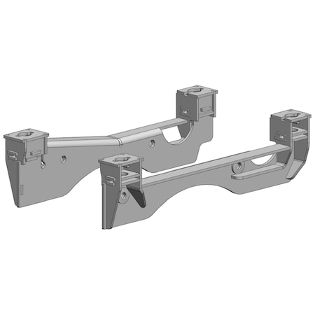 Backseat 2017-Current 20K Industry Standard SuperRail Custom Mounting Kit for Ford F250-F350 BA387401