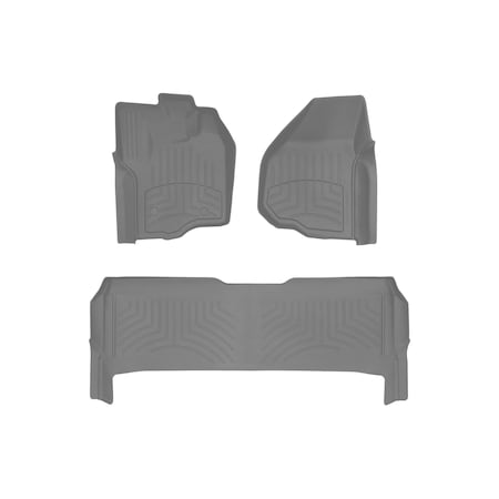 Weathertech Grey, Front and Rear FloorLiner HP 464331IM-463052IM