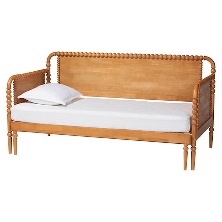 Baxton Studio Lucera Bobbin Expandable Daybed, Oak Brown 263-14376-ZORO